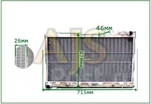 Цельноалюминиевый радиатор субару