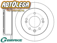 ���� ��������� ������ G-brake Hyundai Elantra 06-11 / Sonata 09- GR-01813 ����