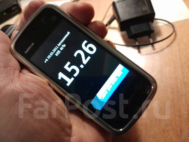 Телефон, Nokia 5230, 3.08, моноблок, б/у, в наличии. Цена: 1 000₽ во  Владивостоке