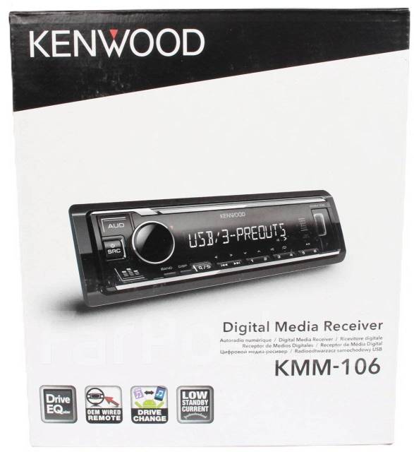 Kenwood KMM-106 /USB/MP3/ 1DIN/ ДУпульт /3RCA выхода. NEW, новый, в ...