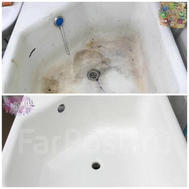 Реставрация ванн - Сантехработы в Хабаровске