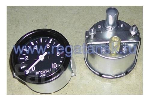 Указатель давления (манометр) воздуха тр. ЛТЗ, механический 0-10 кг/см ...