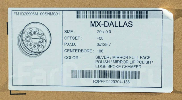 Lenso MX Dallas. 9.0x20", 6x139.7, ET0, �� 106���. ����