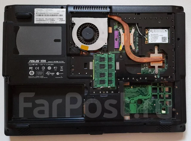 Asus X59SL. 15.6", ���� 1���, WiFi: 1, Bluetooth: 1, ����������� �� 1��. ����