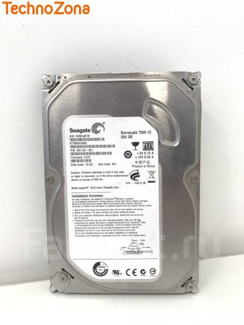 HDD Seagate 500GB, 500 Гб, б/у, в наличии. Цена: 900₽ во Владивостоке