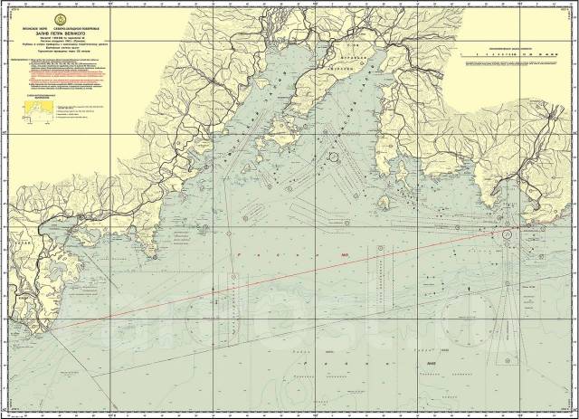 Карта глубин уссурийского залива