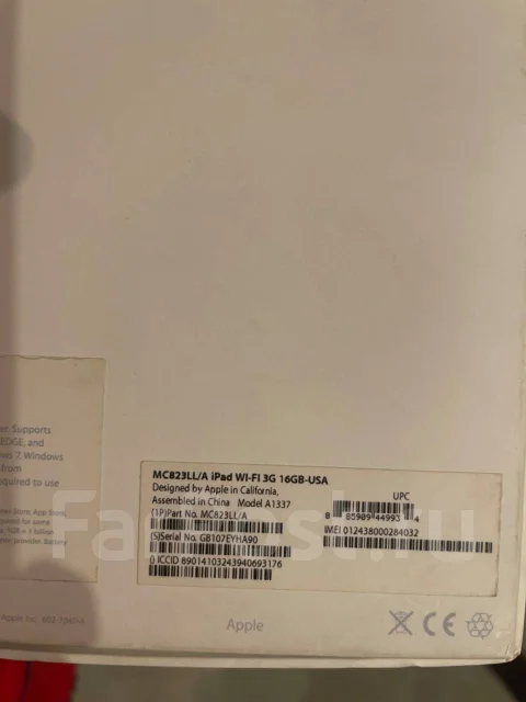 Apple iPad. ������ 16 �� ����