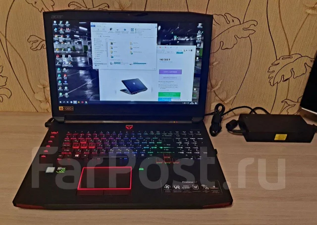 Acer Predator Triton 17 X. 17", ��� 32 ��, ���� 1 000���, WiFi: 1, Bluetooth: 1, ����������� �� 4��. ����