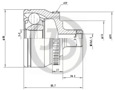 ���� ������� ABS 151375 JD JCT0088A JCT0088A ����