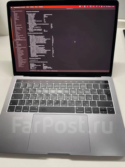 Apple MacBook Pro 13 2018. 13.1", ��� 8 ��, ���� 512���, WiFi: 1, Bluetooth: 1, ����������� �� 12��. ����