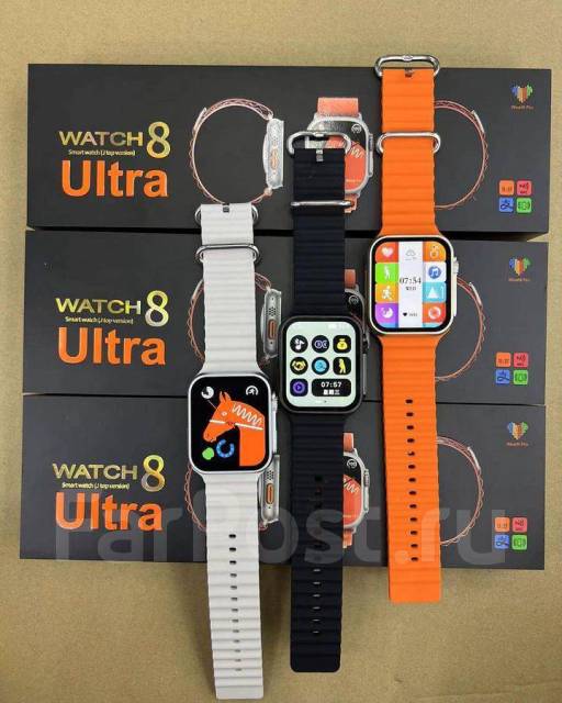 Умные смарт часы Smart watch 8 ultra, фитнес браслет, GPS, Android, iOS ...