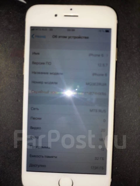 Apple iPhone 6. �/�, 32 ��, �������, 3G, 4G LTE ����