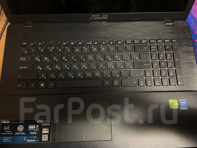 Asus X751L. 17.3", 2,1����, ��� 4 ��, ���� 500���, WiFi: 1, Bluetooth: 1 ����