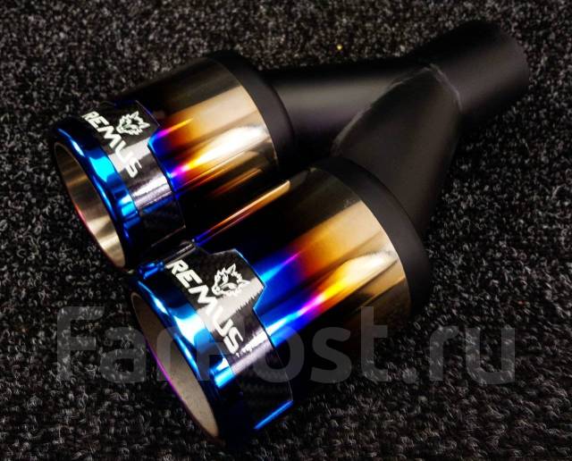 Насадка на глушитель Remus 51-76мм двойная (Titanium) (R) купить в ...