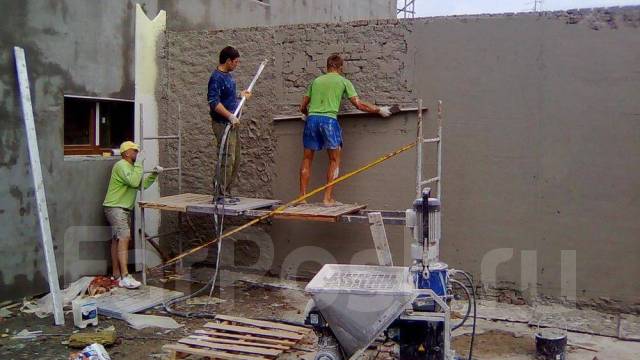 Механизированная штукатурка стен по маякам - Отделочные работы в Уссурийске