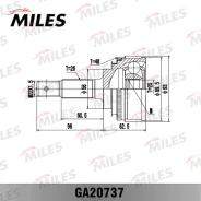 ���� �������� Toyota Carina/Corolla/Camry 1.6-2.0D 83-91 (� ABS) GA20737 ����� ����� GA20737 ����