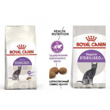 Royal Canin Sterilised для стерилизованных кошек от 1 до 7 лет 4кг, в ...