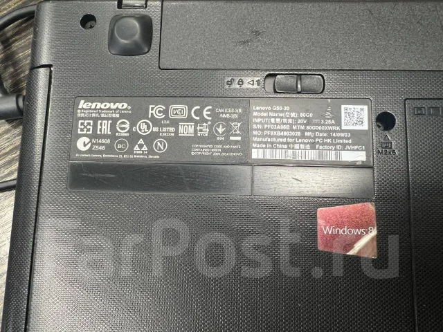 Lenovo IdeaPad G50-30. 15.6", 2����, ��� 4 ��, ���� 120���, WiFi: 1, Bluetooth: 1, ����������� �� 2��. ����