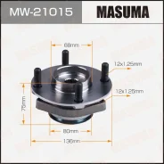 ��������� ���� Masuma front Tiida, CUBE / JC11, Z12 (with ABS)MW-21015 40202-ED510 ����