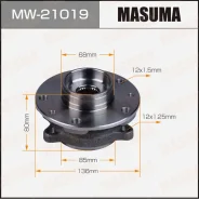��������� ���� Masuma front Qashqai / J11E (with ABS) MW-21019 40202-4EA1A ����
