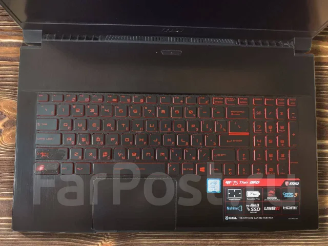 MSI GF75 Thin 8RD. 17.3", 144����, ��� 16 ��, ���� 1 000���, WiFi: 1, Bluetooth: 1, ����������� �� 7��. ����