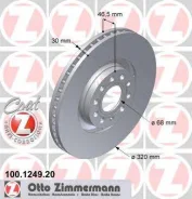 ���� ��������� ! �����. 320x30/47-5x112 Audi A6/A8/Avant, VW Phaeton OTTO Zimmermann 100124920 100124920 ����
