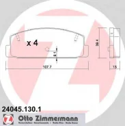 ������� �������� ! ����. 108x39x13 Mazda 3231.4-2.0TD 98-03/6 1.8-2.0D 02 OTTO Zimmermann 240451301 240451301 ����