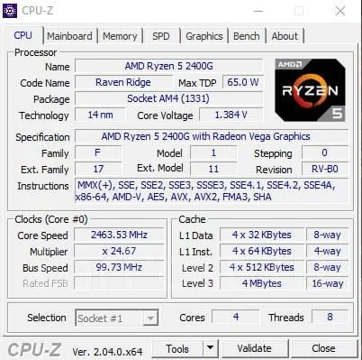 AMD Ryzen 5 2400G ����