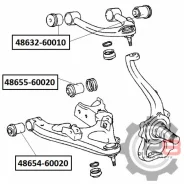 ����������� ��������� �������� ������ R8 48632-60010 LAND Cruiser 100 � �������� 4863260010 ����