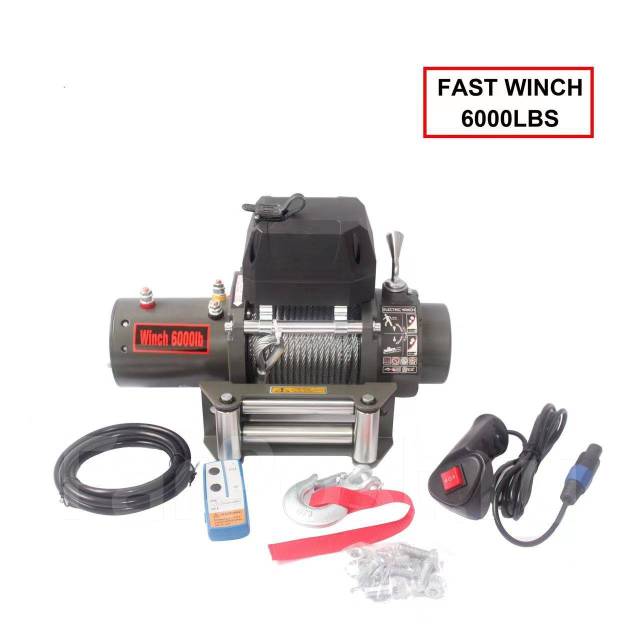Лебедка Electric Winch 12v 6000LBS / 2722kg Стали - Инструмент и ...