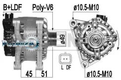 ��������� Citroen C4/Peugeot 207/307 1.4/1.6 90A ERA 209438 209438 ����