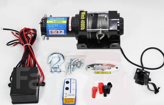 Лебедка Electric Winch 12v/ 4000lbs(1814кг) Кевлар, новый, в наличии ...
