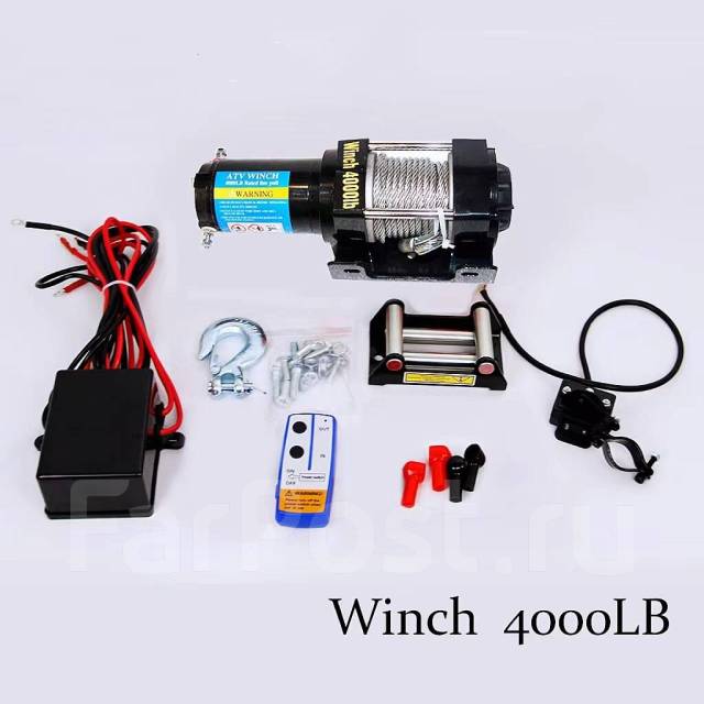 Лебёдка Electric Winch 12v 4000 LBS(1814кг) сталь - Инструмент и ...