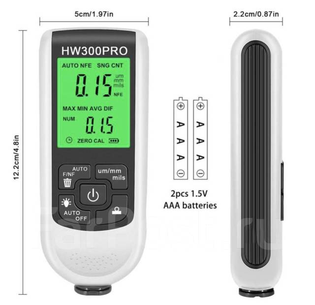 Толщиномер HW300PRO, новый, в наличии. Цена: 1 950₽ во Владивостоке