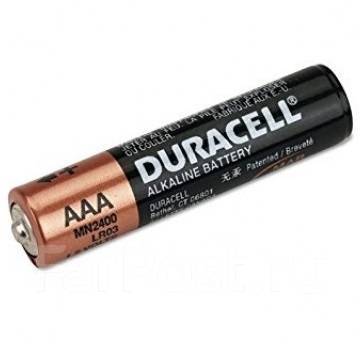 Батарейки Duracell AAA мизинчиковые LR03 круглосуточно 24x7, новый, в ...
