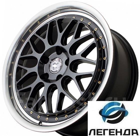 Sakura Wheels YA107 [911] черный с полированной полкой, 18