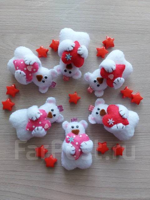 Сувениры-брелки из фетра - Изделия ручной работы во Владивостоке