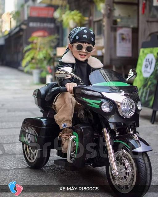 Детский трицикл электрический Harley, новый, в наличии. Цена: 9 900₽ в ...