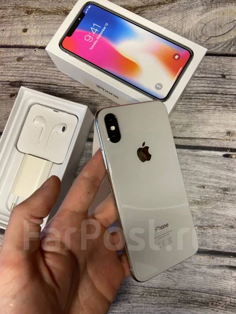 Apple iPhone X. �/�, 64 ��, �����, 3G, 4G LTE, NFC ����