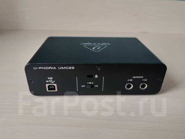 Внешняя звуковая карта Behringer U-phoria UMC22, б/у, в наличии. Цена ...