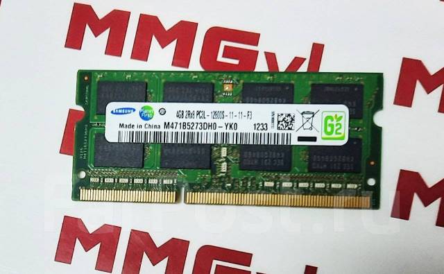 Samsung SO DIMM DDR3L 4Gb 1600MHz M471B5273DH0 YK0 4 1 500