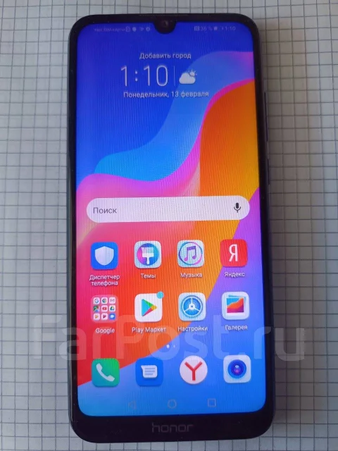 Honor 8A. �/�, 32 ��, �����, 3G, 4G LTE, NFC ����