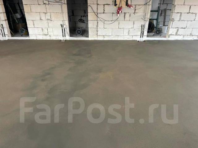 Полусухая стяжка пола. Механизированная штукатурка, Владивосток