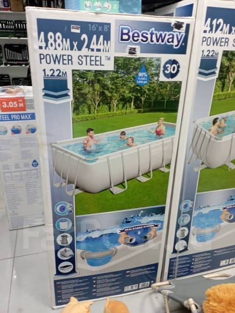 Бассейн каркасный 488x244x122 56670, новый, в наличии. Цена: 36 000₽ в ...