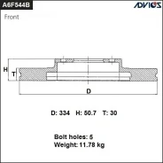 ���� ��������� ���. Advics ����� A6F544B A6F544B ����