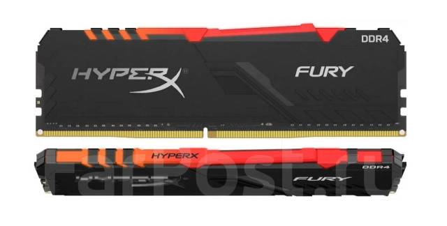 Оперативная память Kingston HyperX FURY Black RGB 32Гб 3200Мгц, 32 гб ...