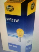 ����� �����������; 12V 21W; PY21W (BAU15s) �����; {���������: 10/200} Hella 8GA006841121 8GA006841121 ����