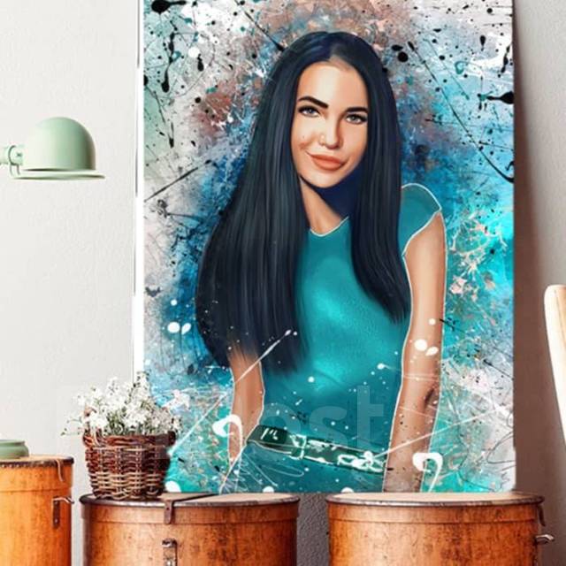 Портрет на Холсте по Фото ЗА 1 ДЕНЬ! (Печать на Холсте) от 1500 руб в ...