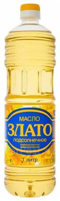 Подсолнечное масло Злато 1 литр, в наличии. Цена: 120₽ во Владивостоке