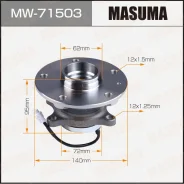 ��������� ���� Masuma rear SX4 / RW419D (with ABS) MW-71503 43402-79J52 ����